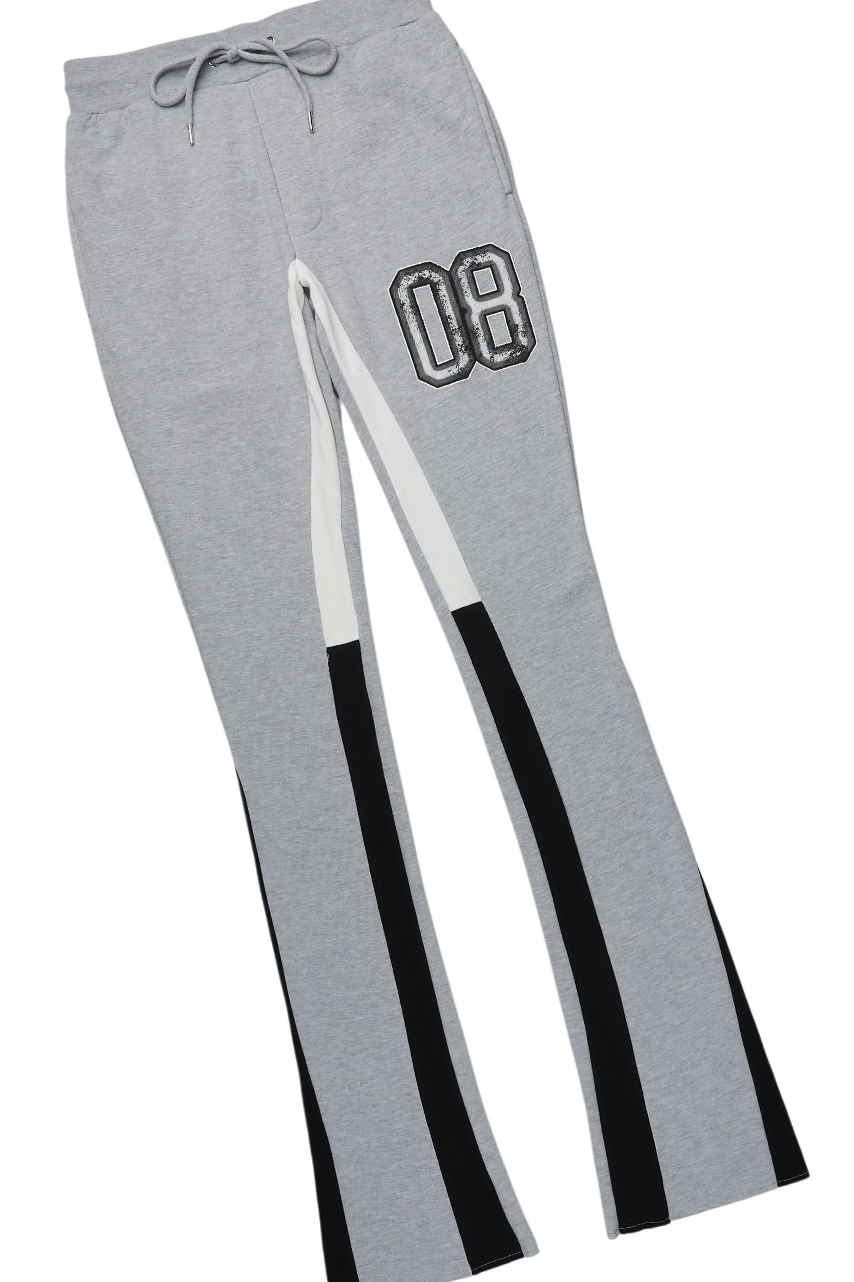 Fields Grey/White Stacked Flare Hoodie Track Set Male Product Image