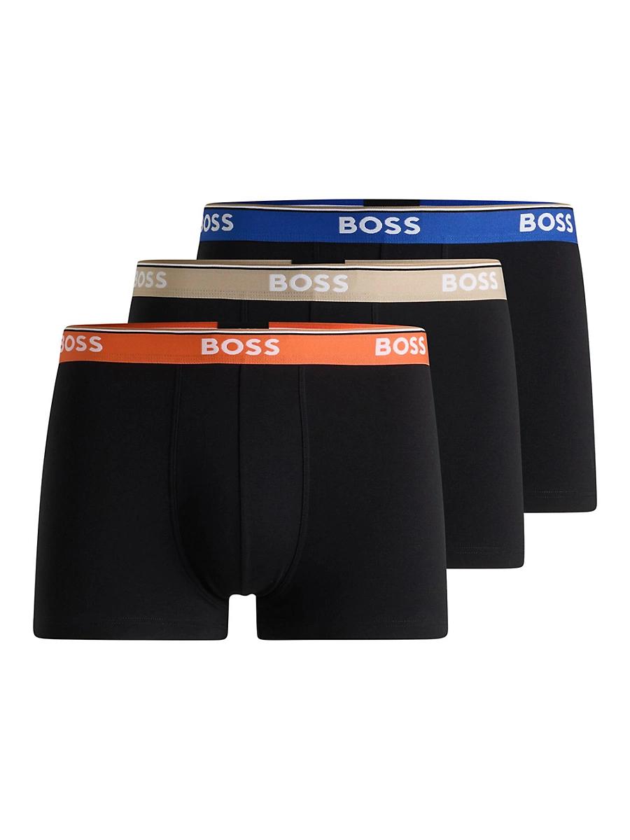 Mens Three-Pack of Stretch-Cotton Trunks Product Image