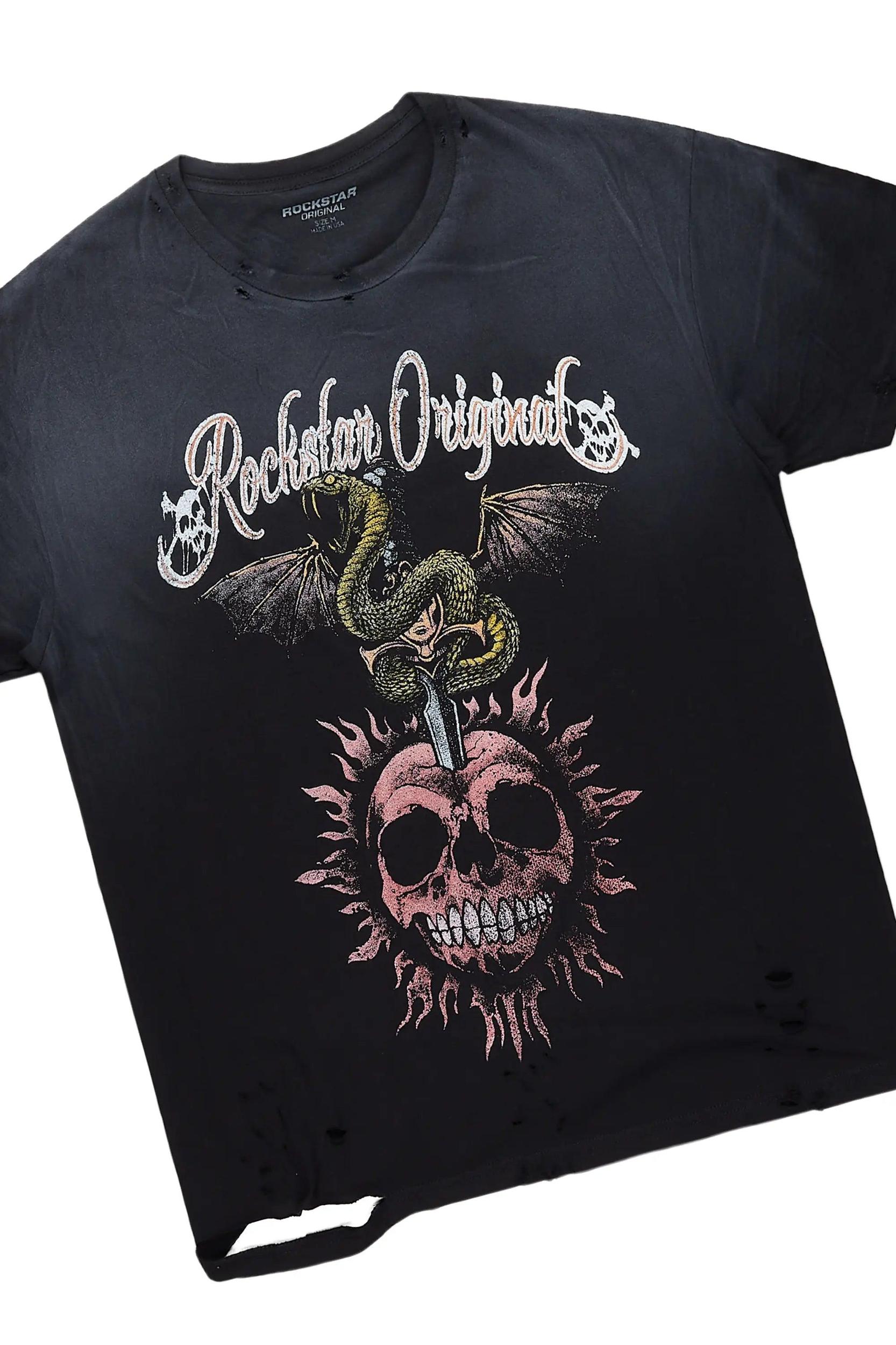 Banjo Black T-Shirt & Mical Baggy Jean Bundle Male Product Image