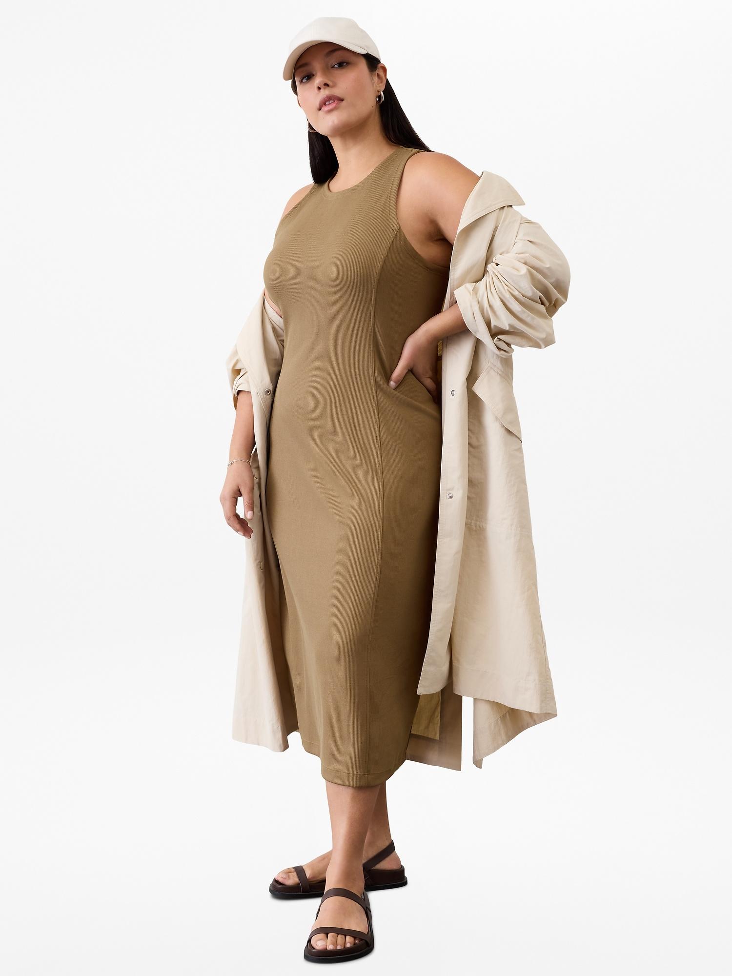 Seasoft Rib Midi Tank Dress Product Image