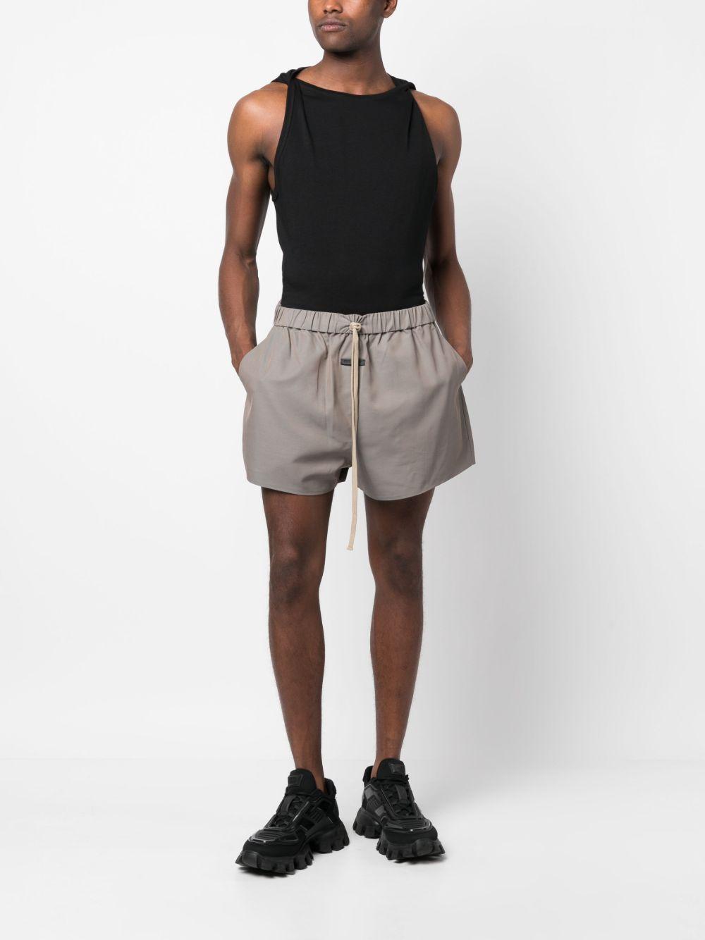 drawstring-waist thigh-length shorts Product Image