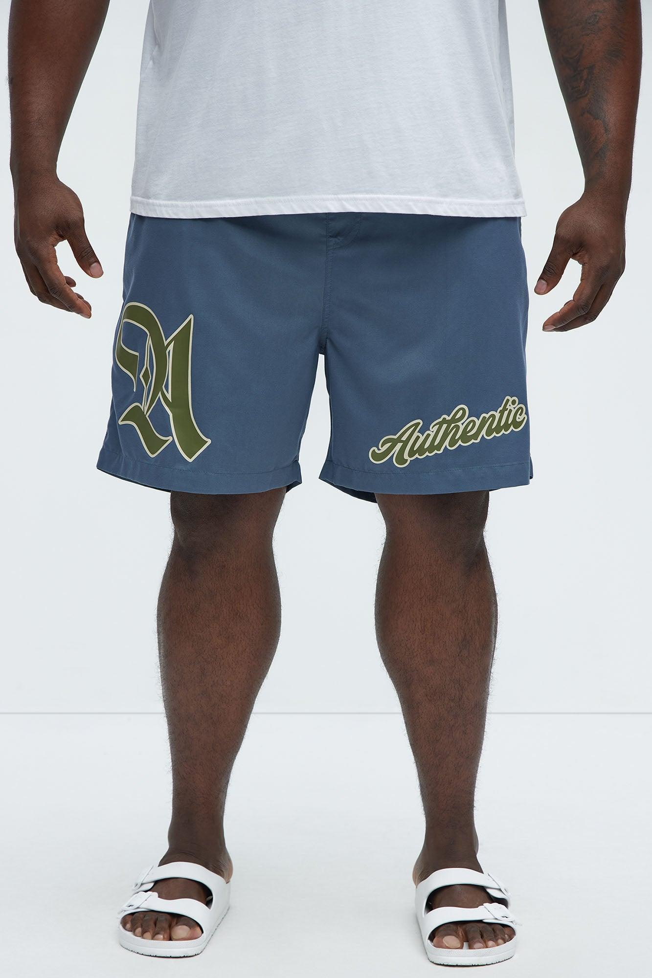 Authentic Lifestyle Swim Mid Trunk - Grey Product Image