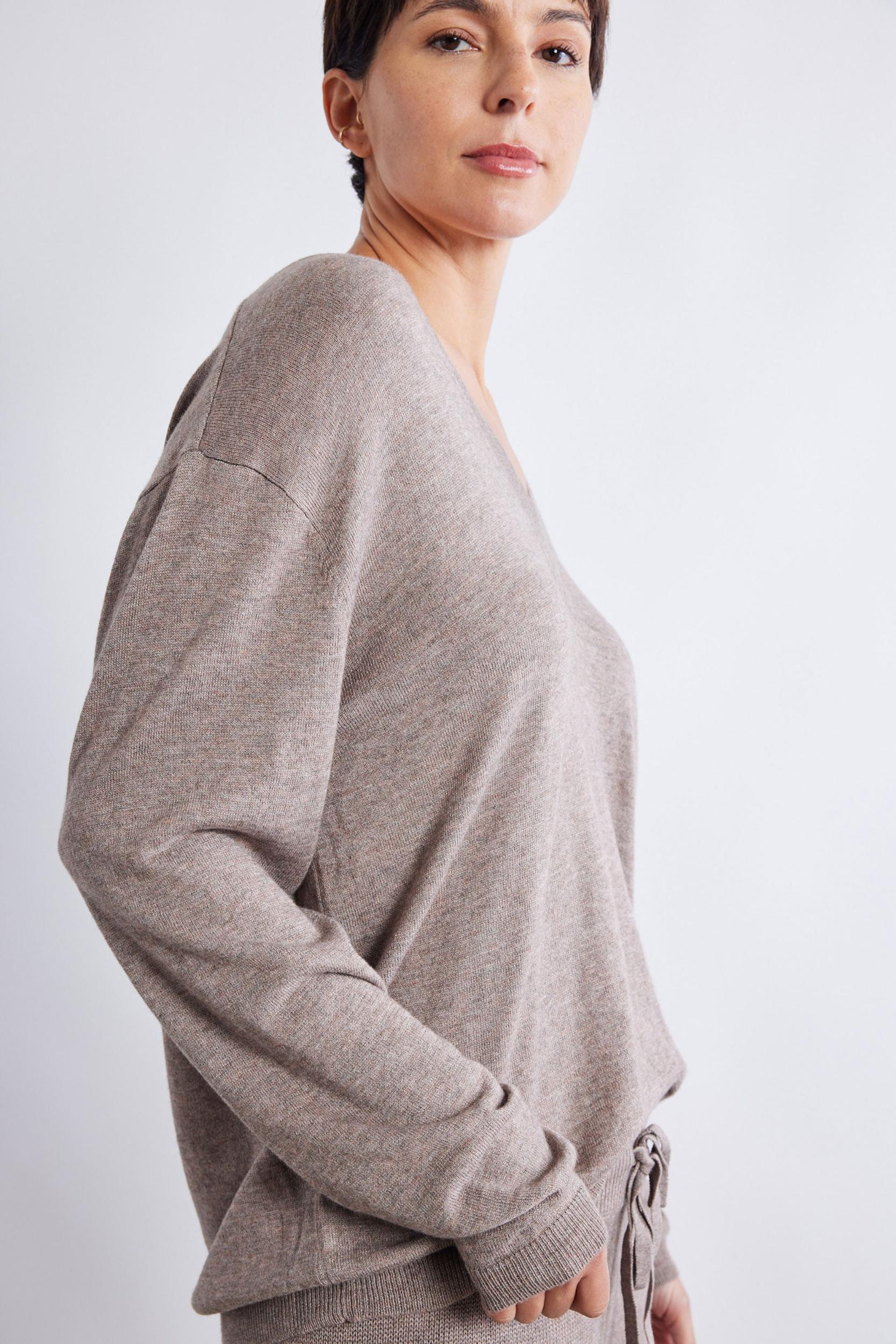 Savor V-Neck Lounge Sweater Product Image