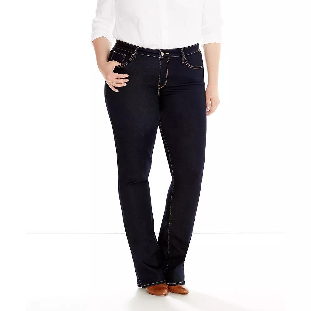 Plus Size Levi's 315 Shaping Bootcut Jeans, Women's, Size: 16 - Regular, Darkest Product Image