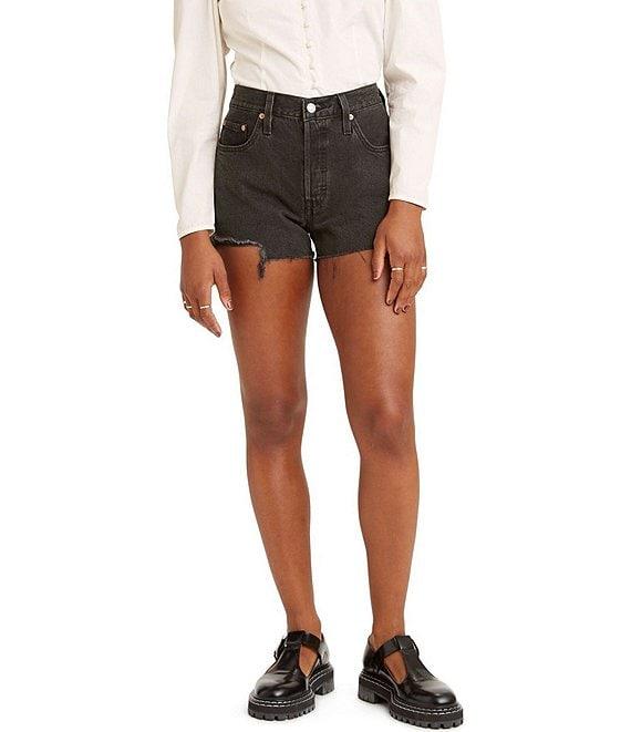 Levi's® 501 Original High Rise Frayed Hem Shorts Product Image