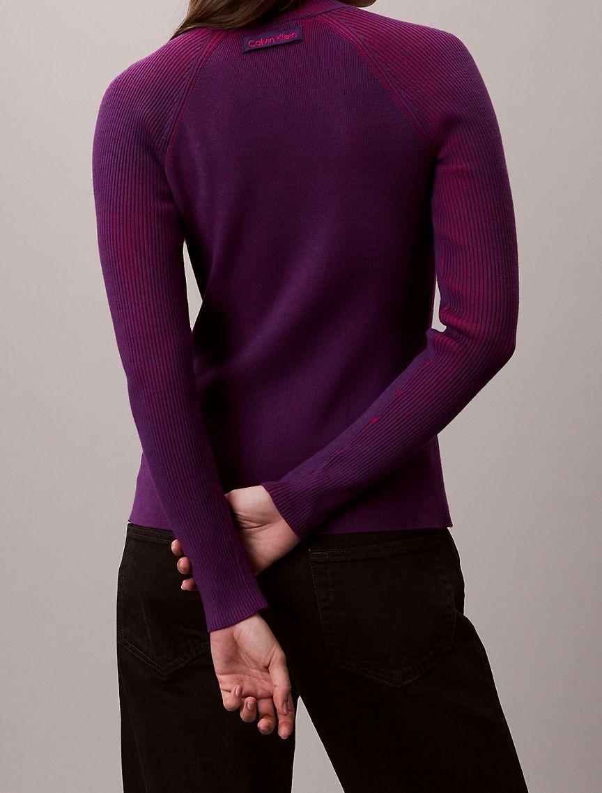 Tech Knit Rib Mock Neck Sweater Product Image