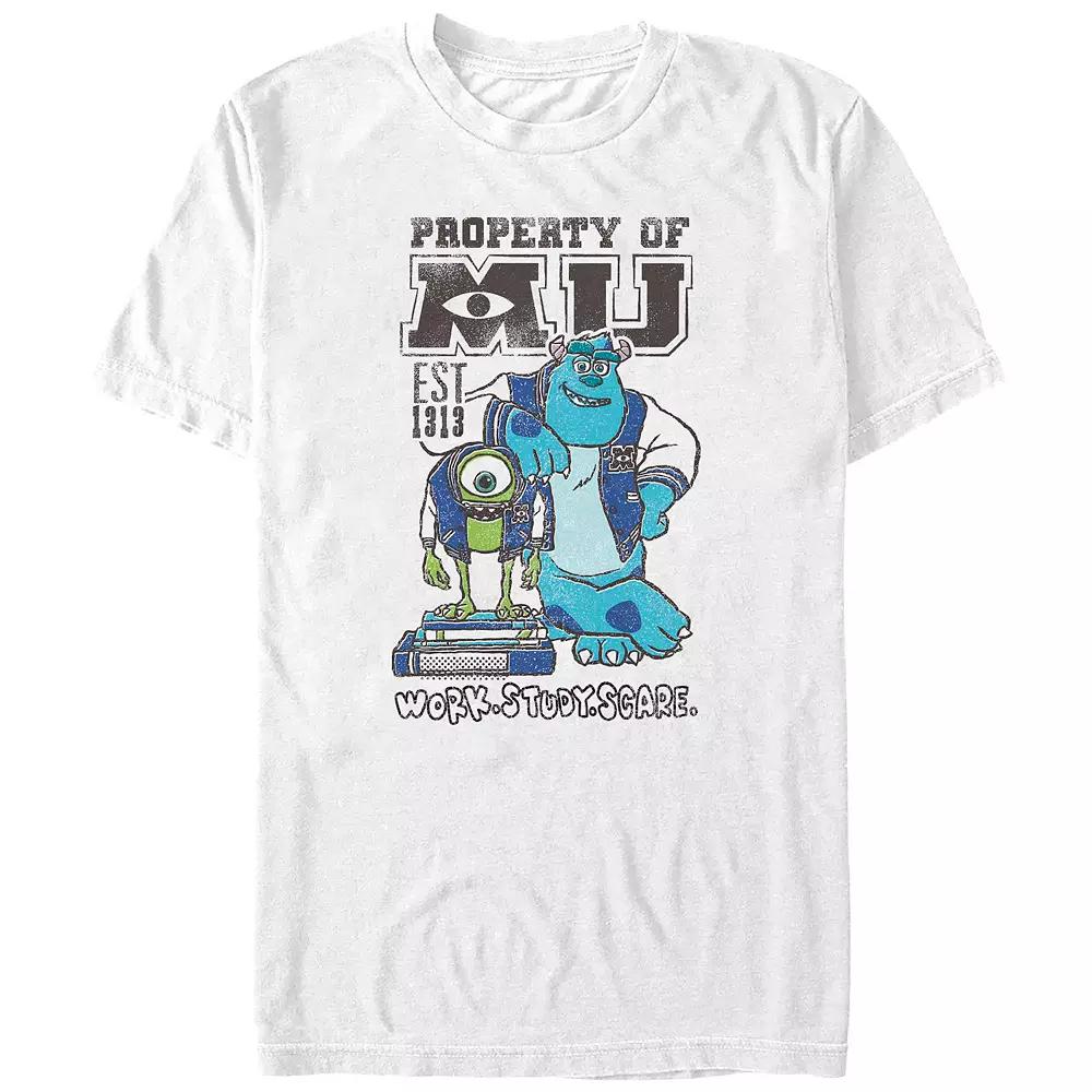 Disney / Pixar's Monsters University Property Of MU Work Study Scare Big & Tall Graphic Tee, Men's,  Product Image