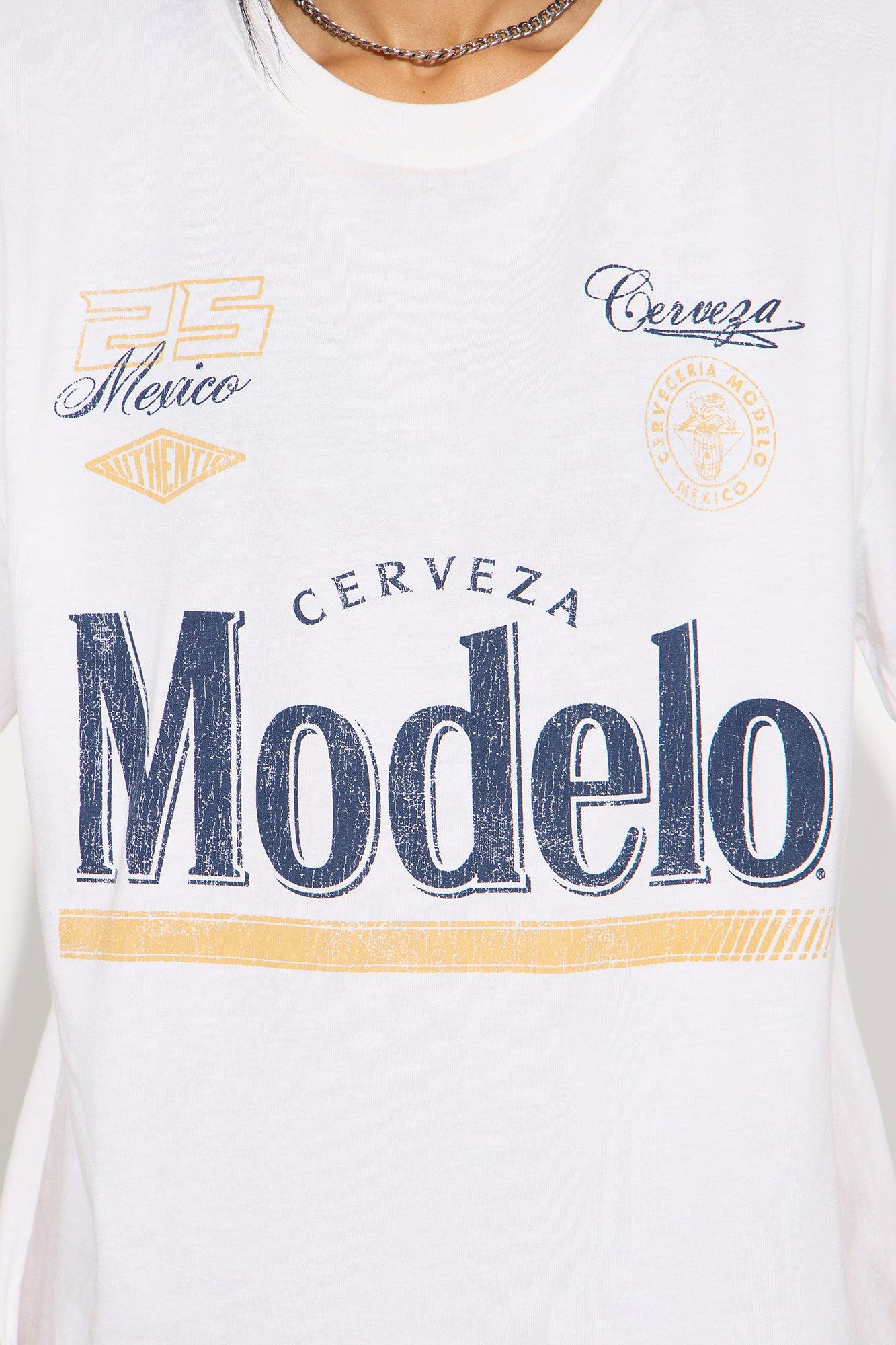 Modelo Racing Tee - Cream Female Product Image