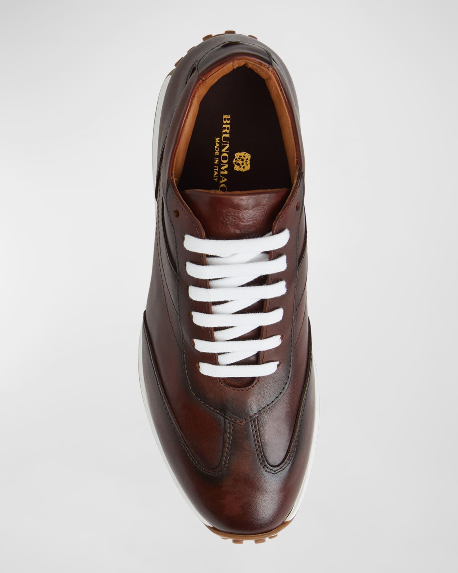 Men's Duccio Leather Running Sneakers Product Image