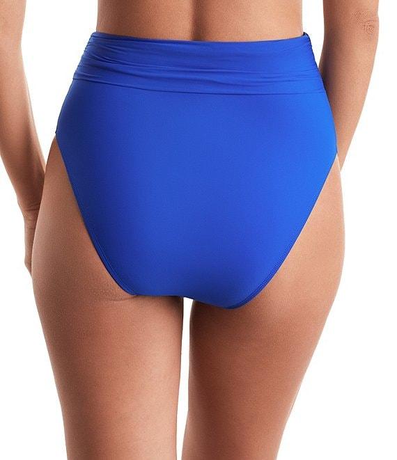 Mimi Flamingo Soleil Solids Morgan High Waist Swim Bottom Product Image