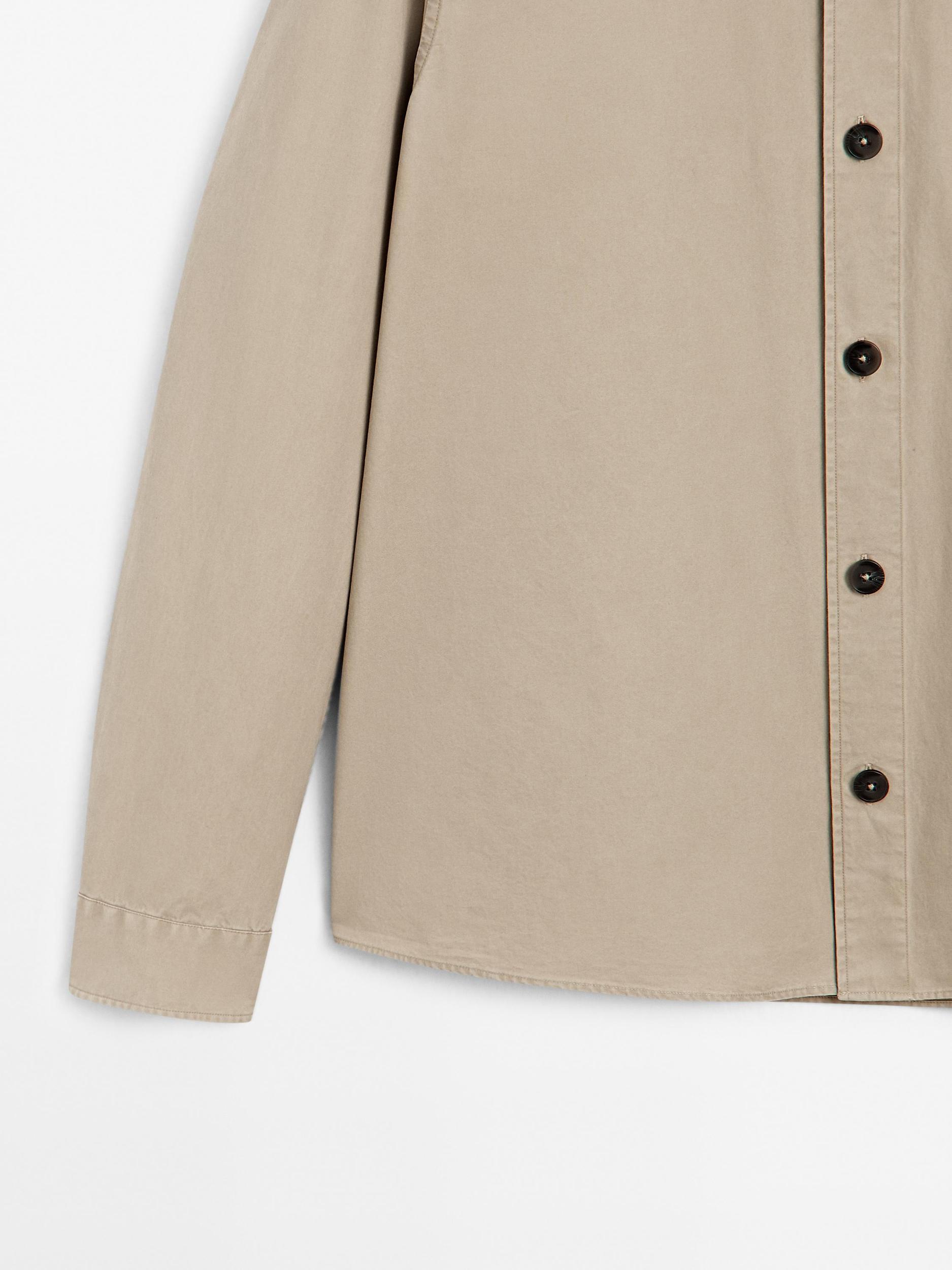 100% cotton overshirt with pocket Product Image