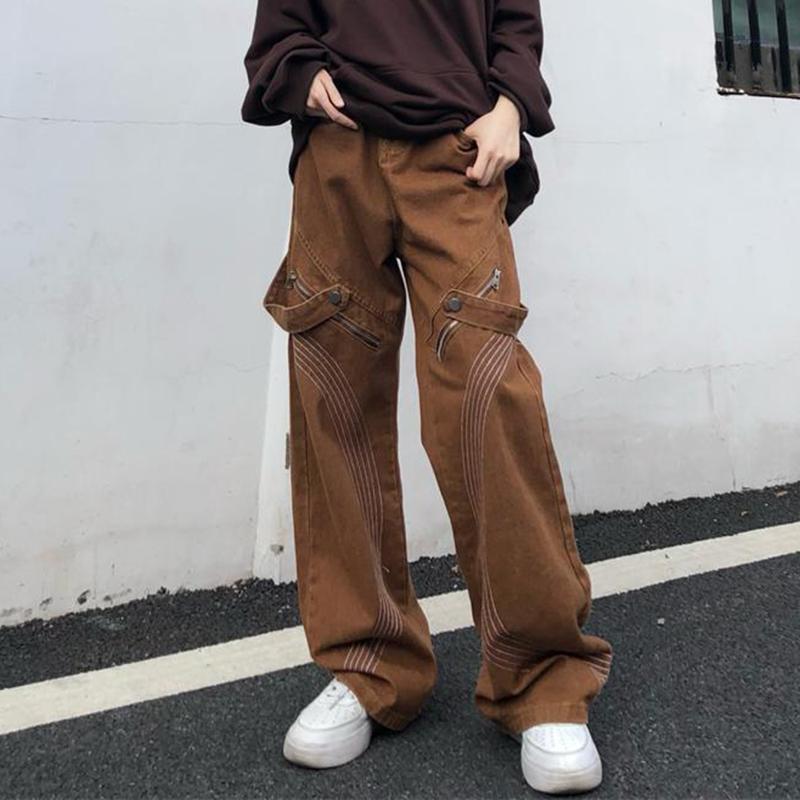 Sopula American High Street Micro-Horn Outdoor Functional Work Jeans Product Image