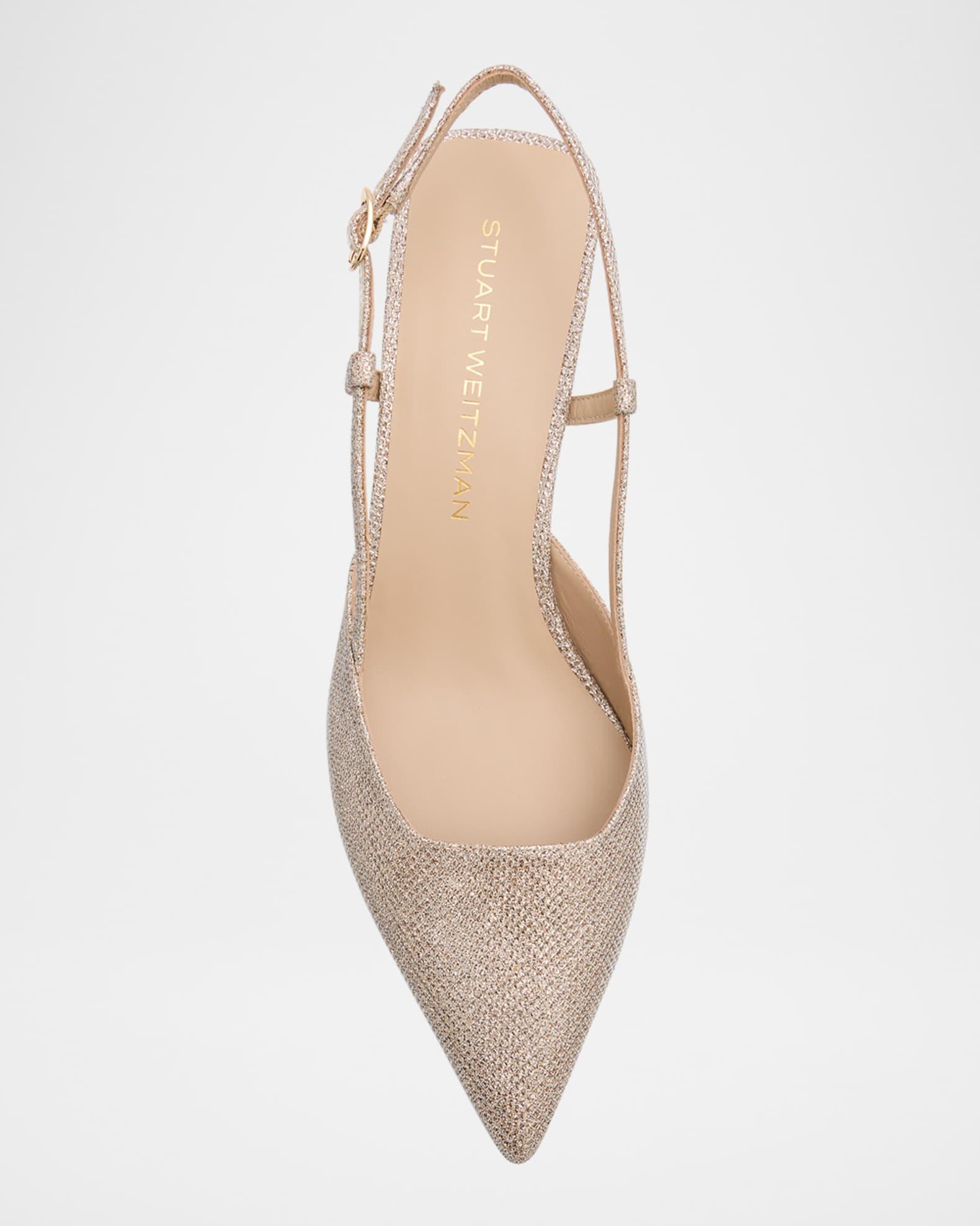 Vinnie Metallic Kitten Slingback Pumps Product Image