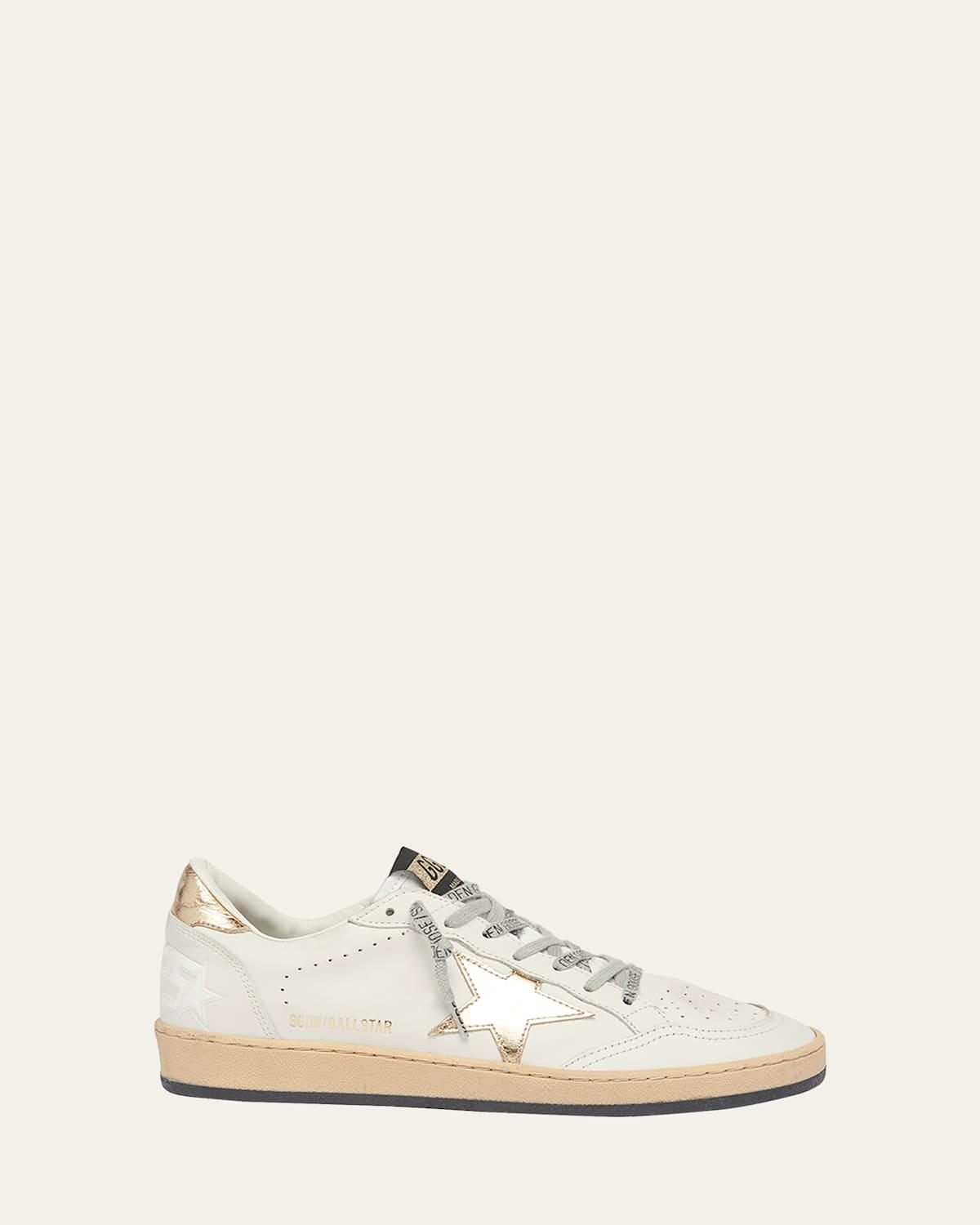 Ballstar Mixed Leather Low-Top Sneakers Product Image