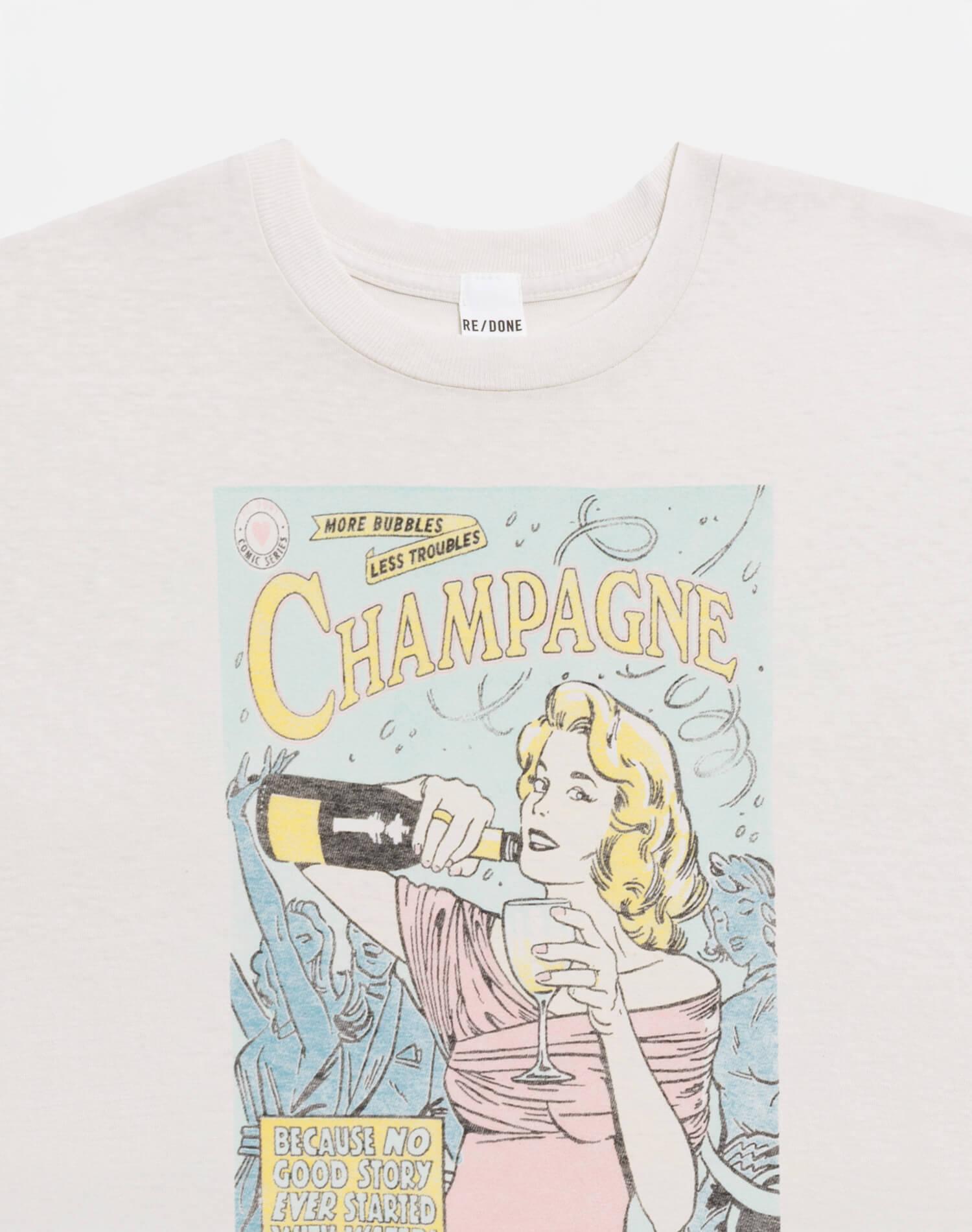 Classic "Bubbles" Tee - Vintage White Product Image