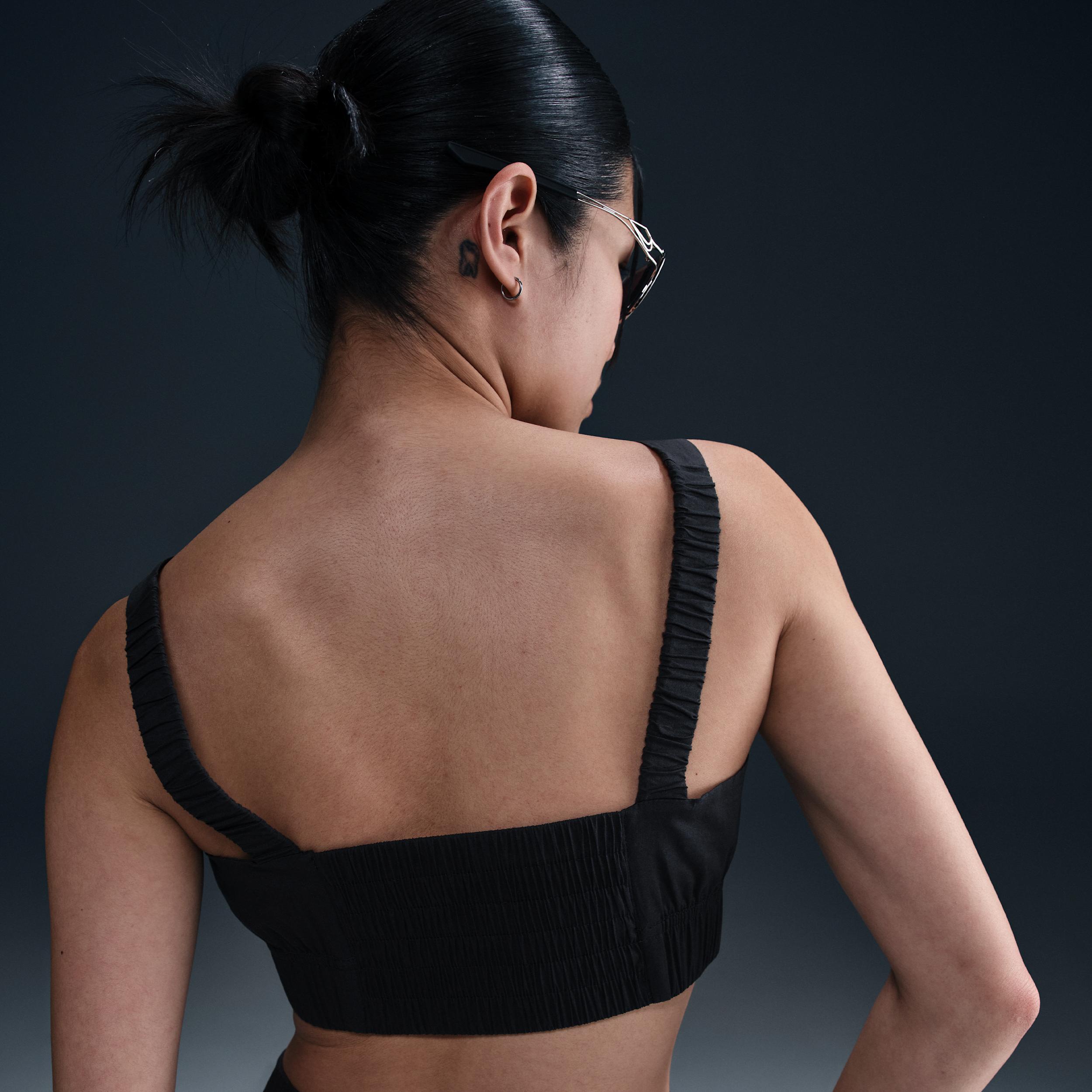 Womens Nike Sportswear Chill Poplin Slim Cropped Tank Top | HM6973-010 Product Image