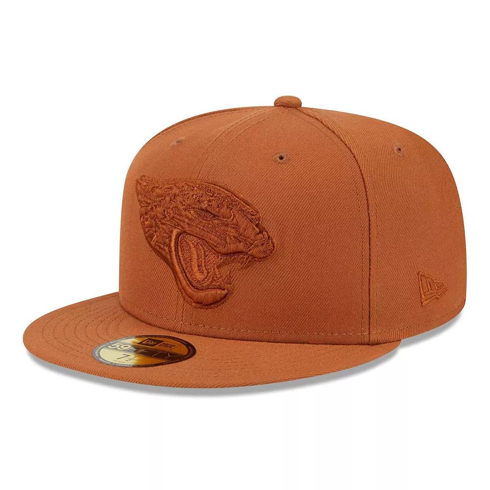 Men's New Era Brown Jacksonville Jaguars Color Pack 59FIFTY Fitted Hat,  Product Image
