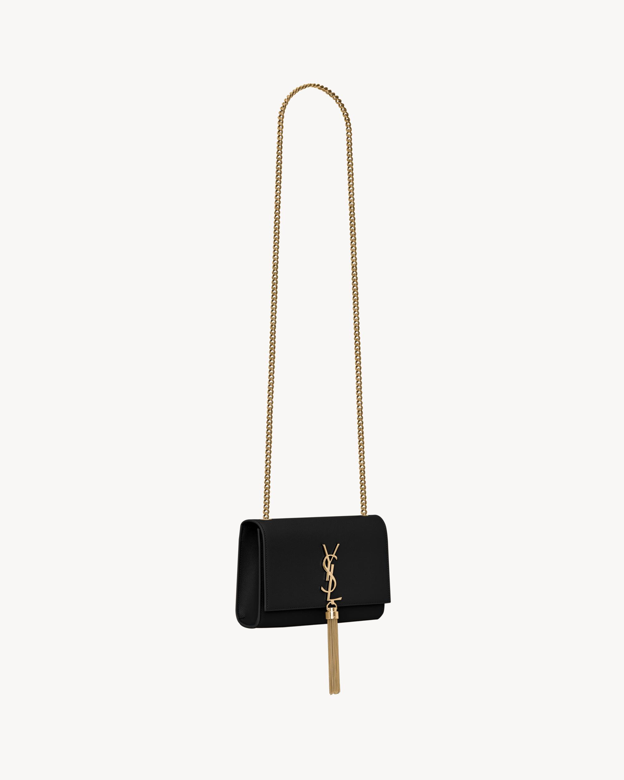 KATE SMALL TASSEL IN GRAIN DE POUDRE EMBOSSED LEATHER Product Image