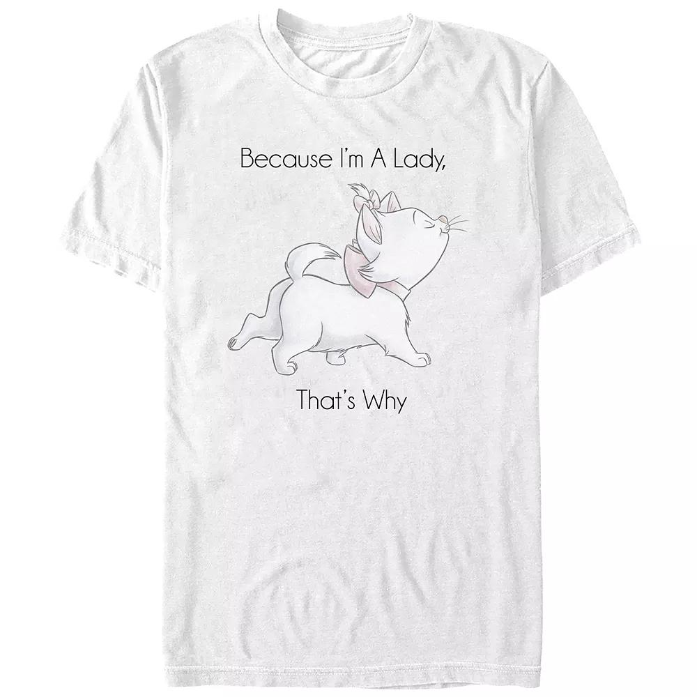 Disney's The Aristocats Marie Because I'm A Lady Juniors' Boyfriend Graphic Tee, Women's,  Product Image