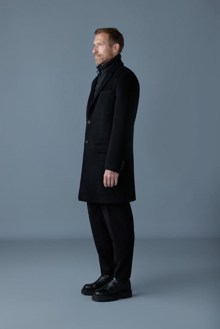 Mackage Mens Skai-SLB 3-in-1 Wool Coat with Removable Down Liner - Black Product Image