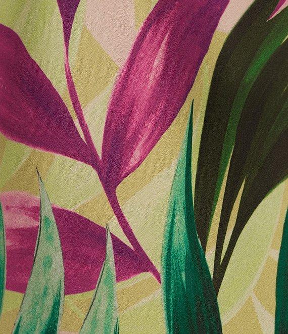 Guess Sleeveless Spaghetti Strap Akilina Tropical Floral Printed Dress Product Image