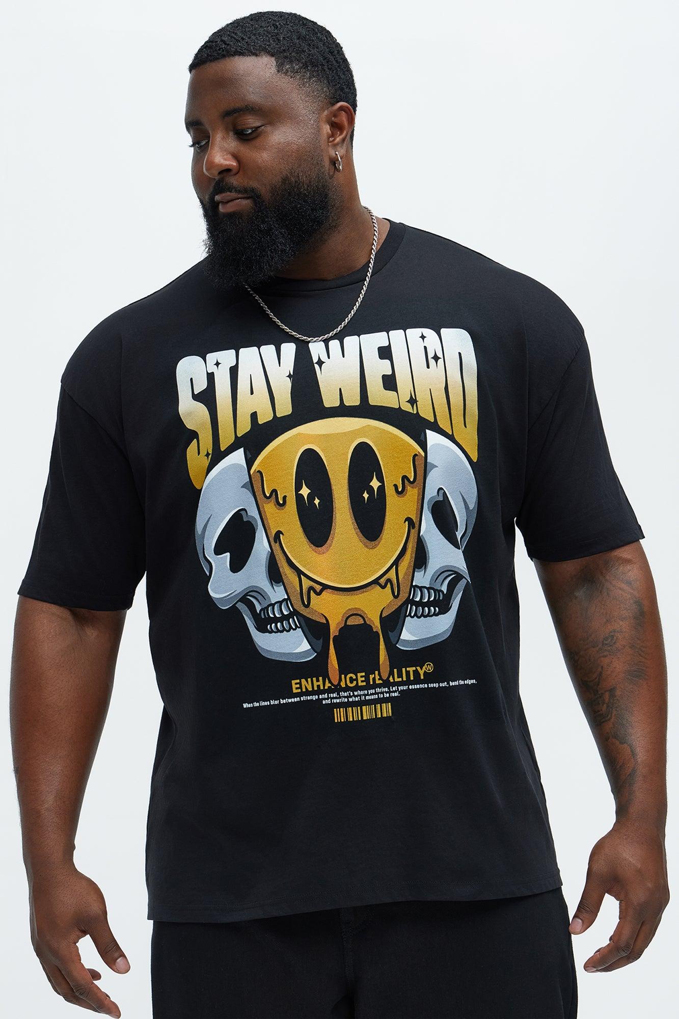 Stay Weird Forever Short Sleeve Tee - Black Product Image