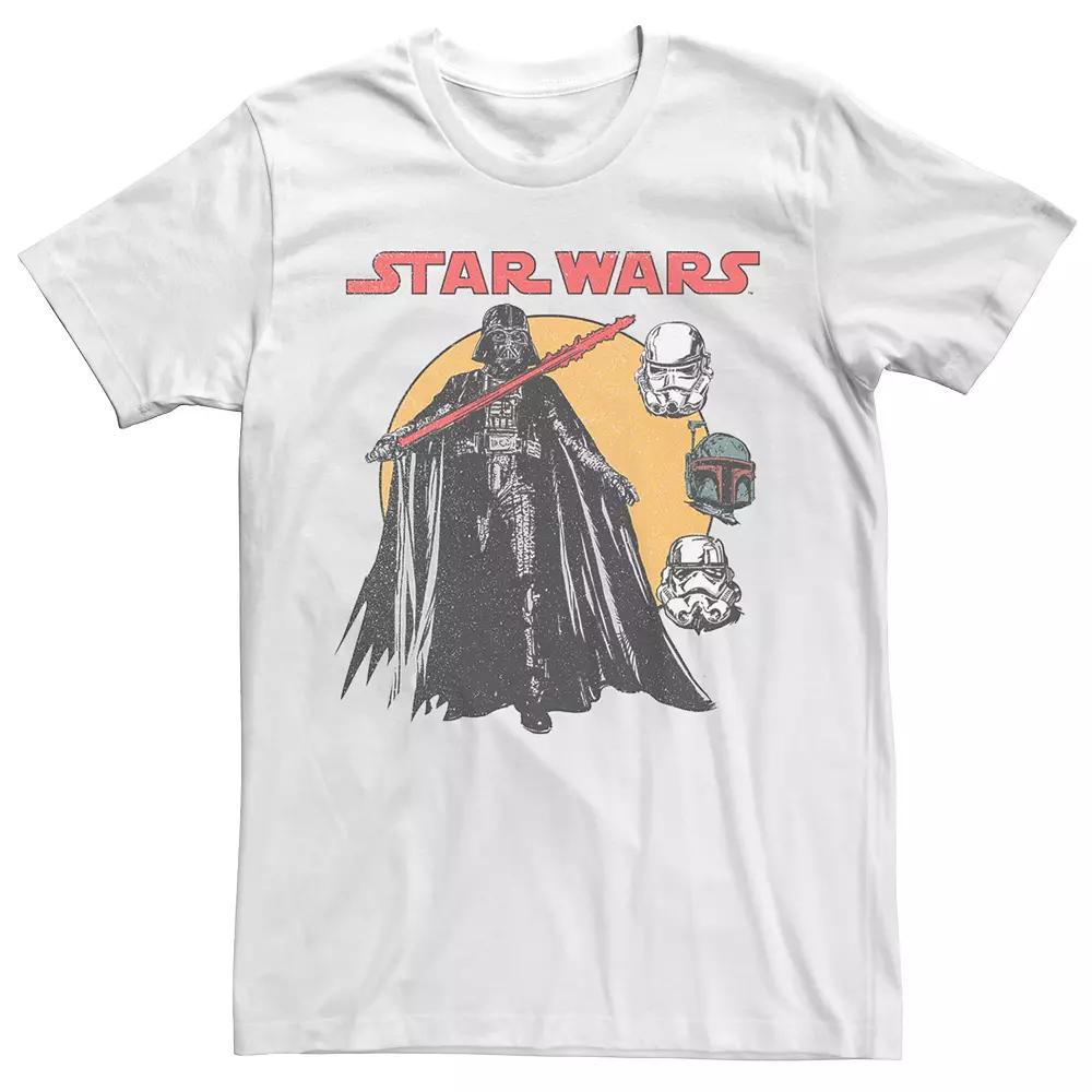 Men's Star Wars Darth Vader Retro Villain Collage Tee,  Product Image