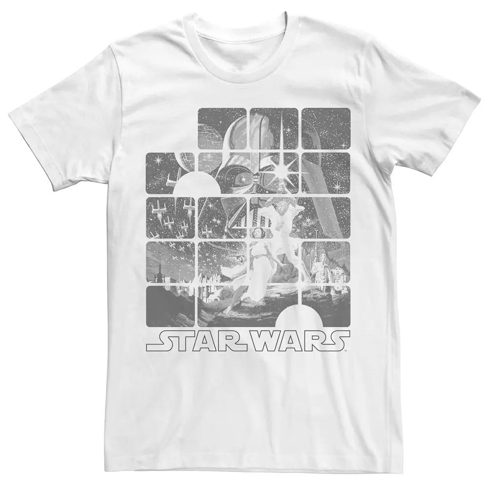 Men's Star Wars Movie Poster Split Panels Tee,  Product Image