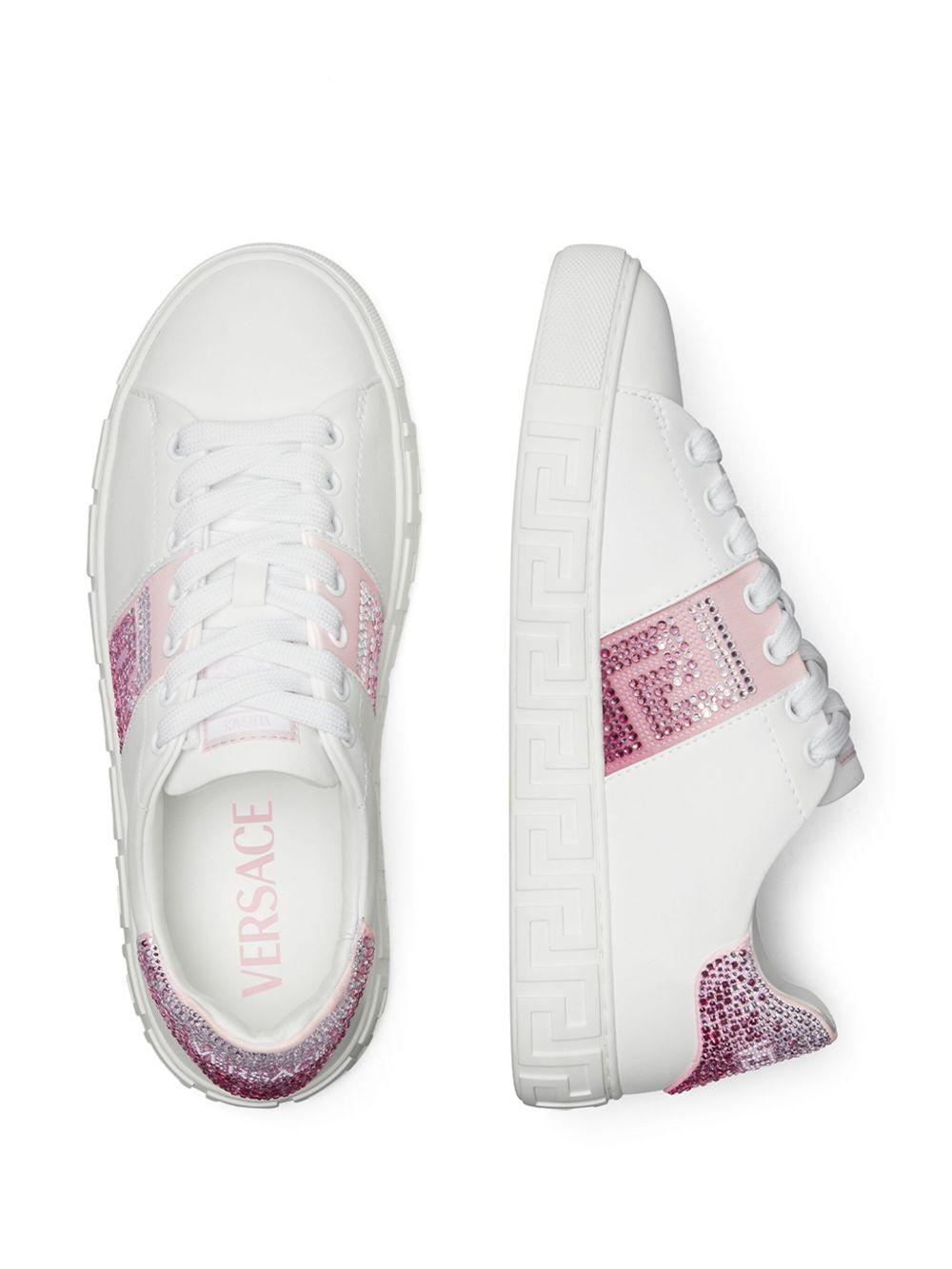 Greca crystal-embellished sneakers Product Image