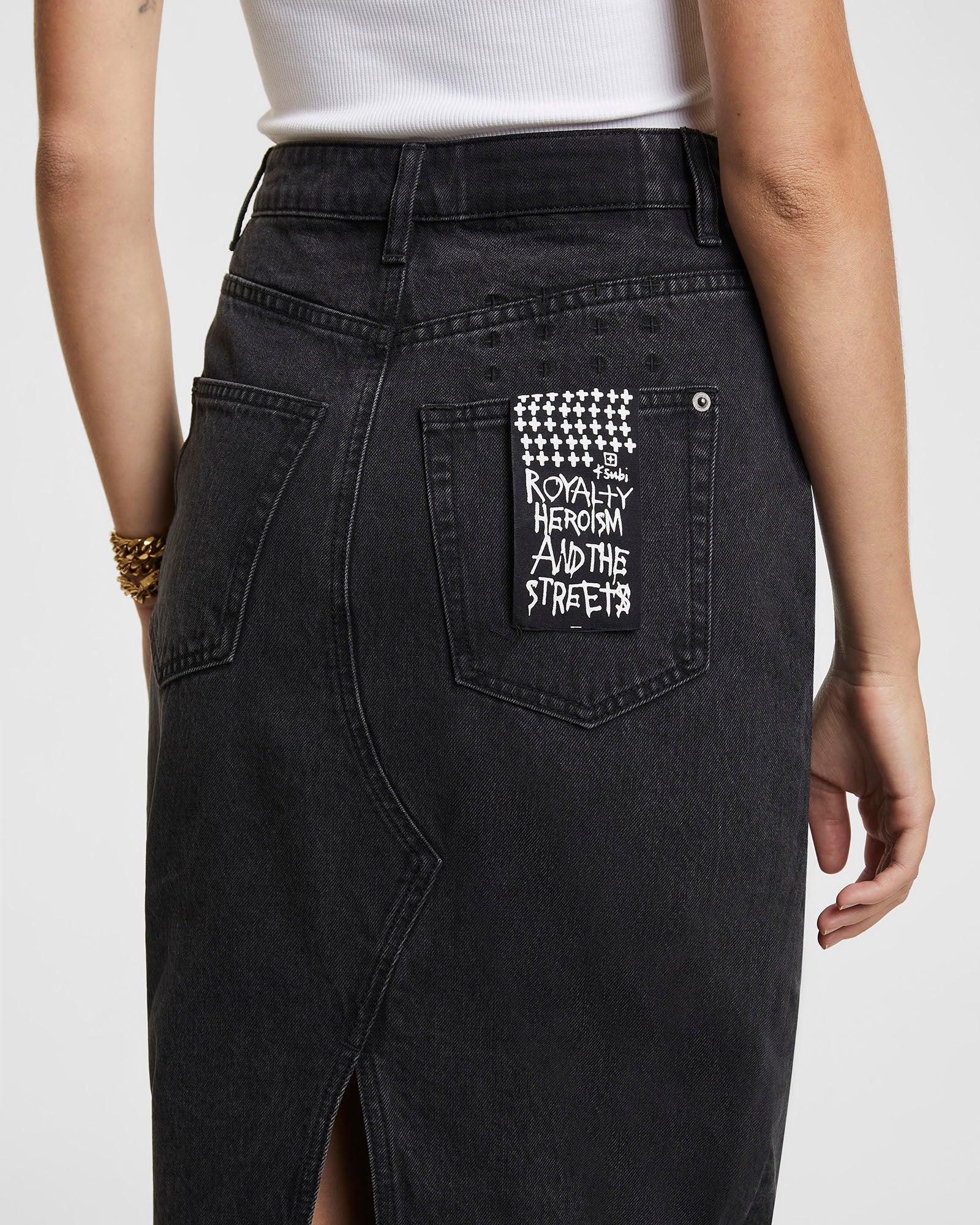 JAGGED SKIRT DOWNTOWN BLACK Female Product Image