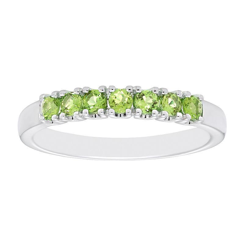 Boston Bay Diamonds Sterling Silver Peridot Stack Ring, Women's, Size: 5 Product Image