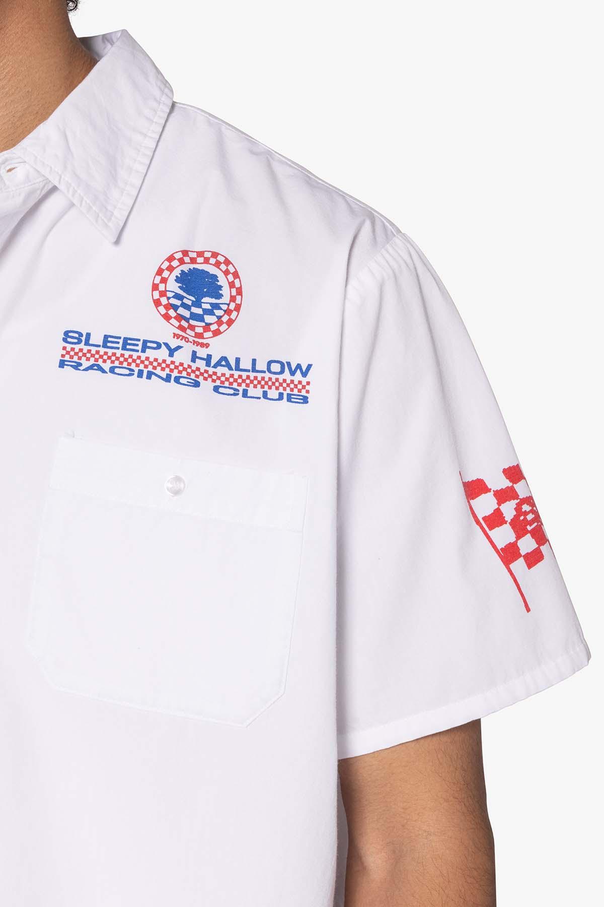 SHRC Pit Crew Cropped Shirt - White Product Image