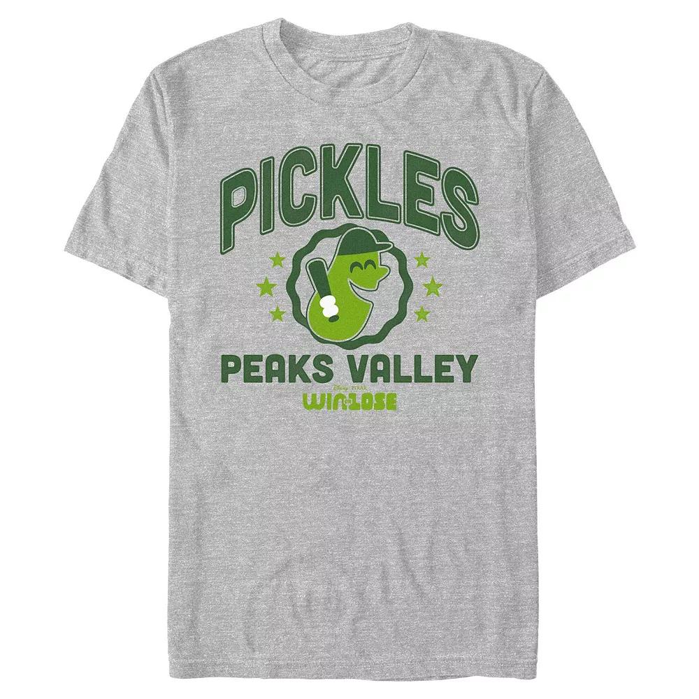 Men's Win Or Lose Pickles Peaks Valley Graphic Tee, Size: XL, Athletic Grey Product Image