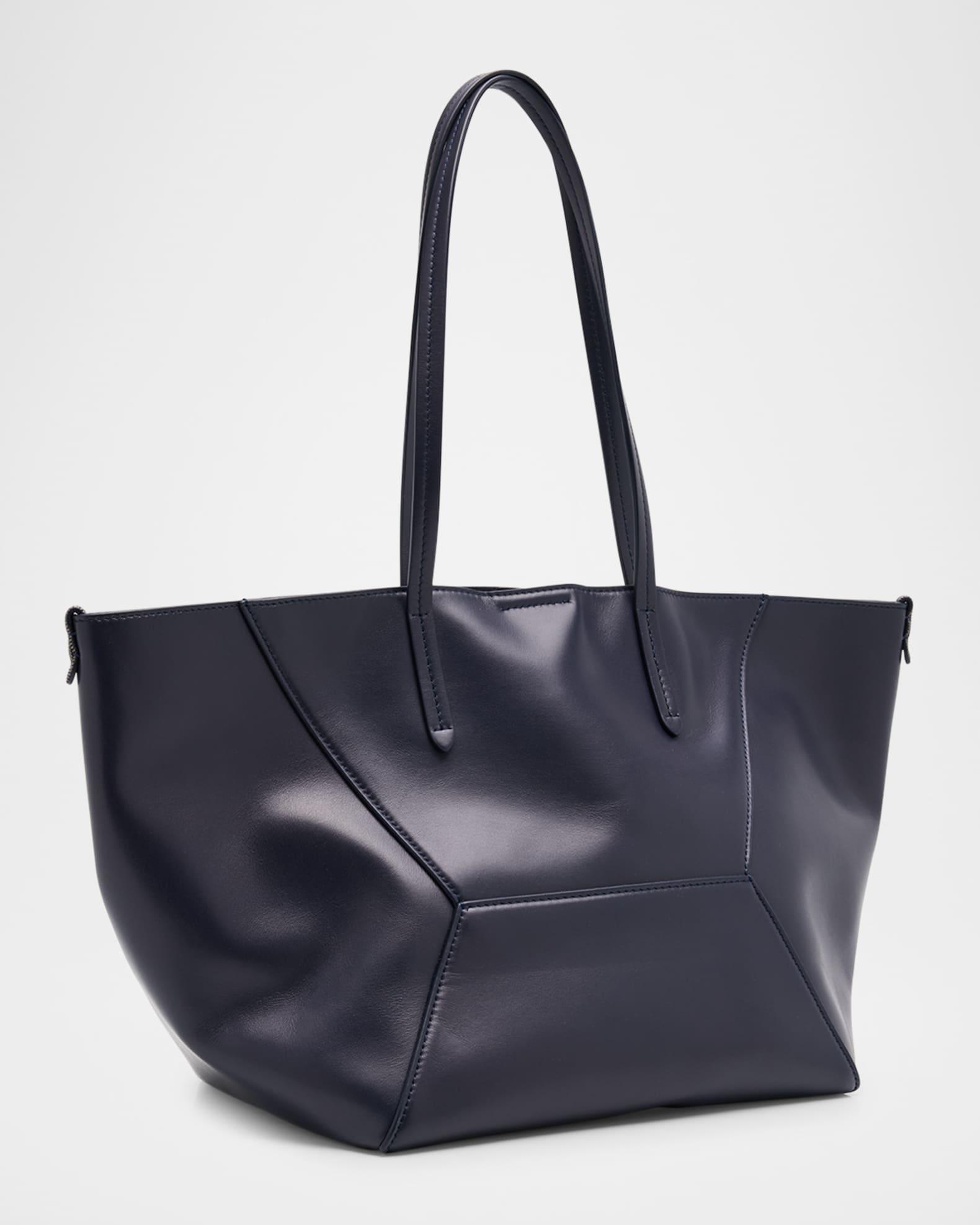 Duo Small Leather Shopper Tote Bag Product Image