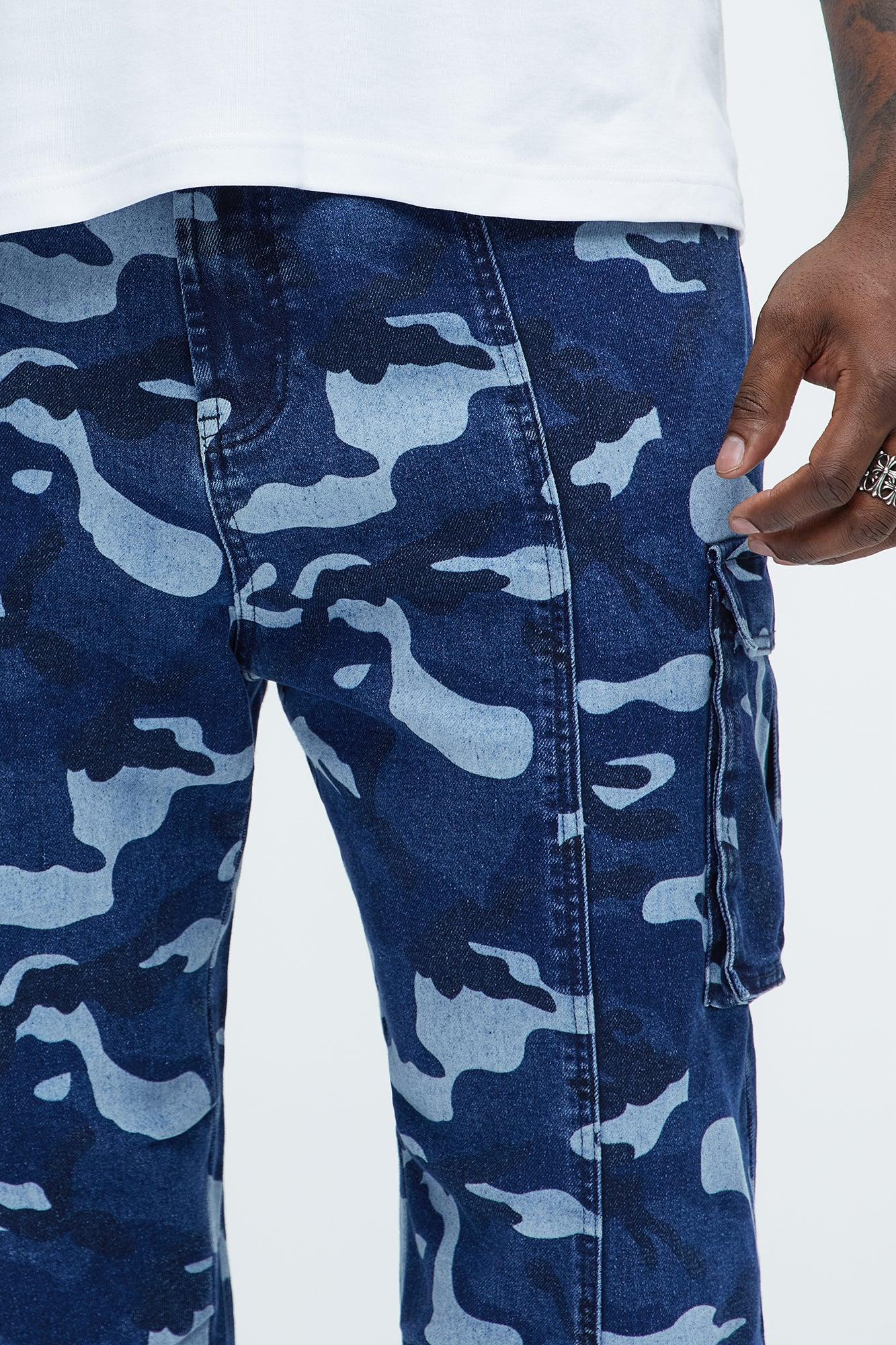 Cargo Camo Baggy Jeans - Camouflage Product Image