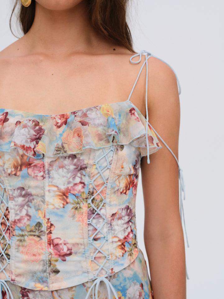 Constance Maxi Dress — Blue Product Image