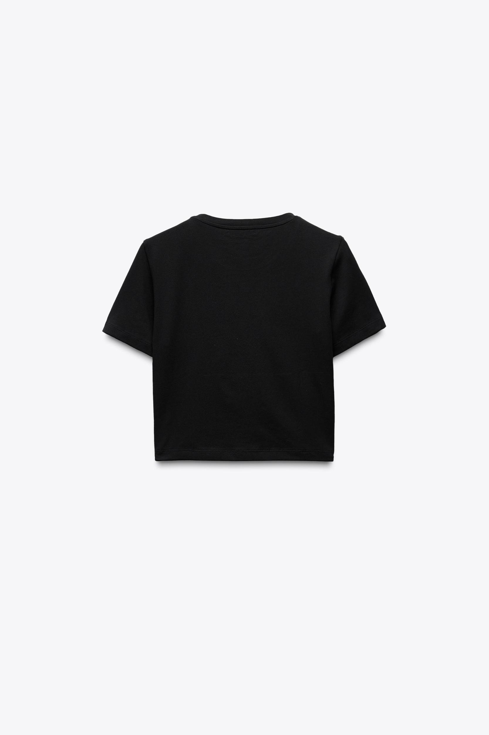 CROPPED STRETCH T-SHIRT Product Image