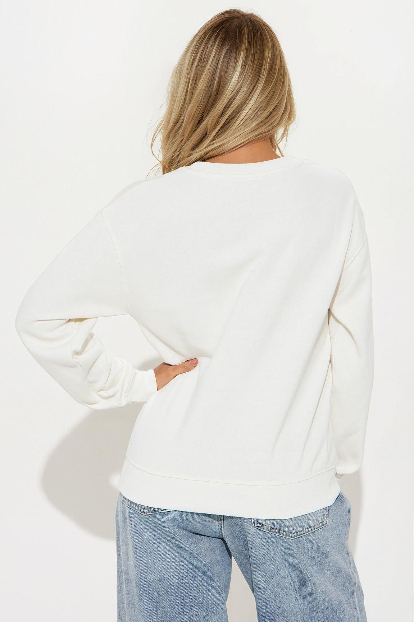 Mickey Mouse Winter Wonderland Sweatshirt - Off White Product Image