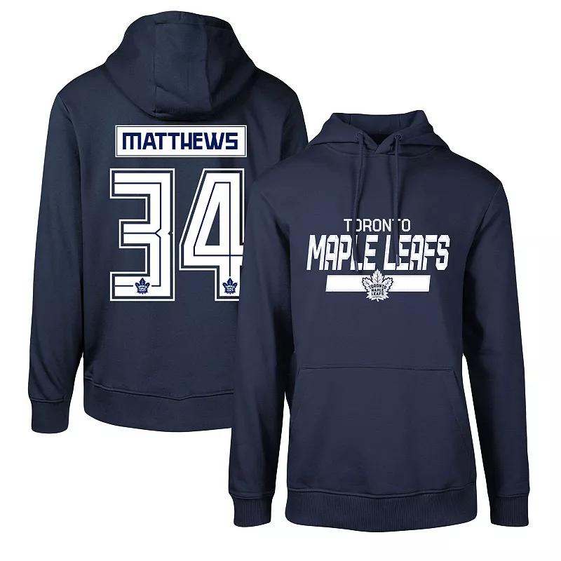 Mens Levelwear Auston Matthews Navy Toronto Maple Leafs Podium Name & Number Pullover Hoodie Mpl Blue Product Image