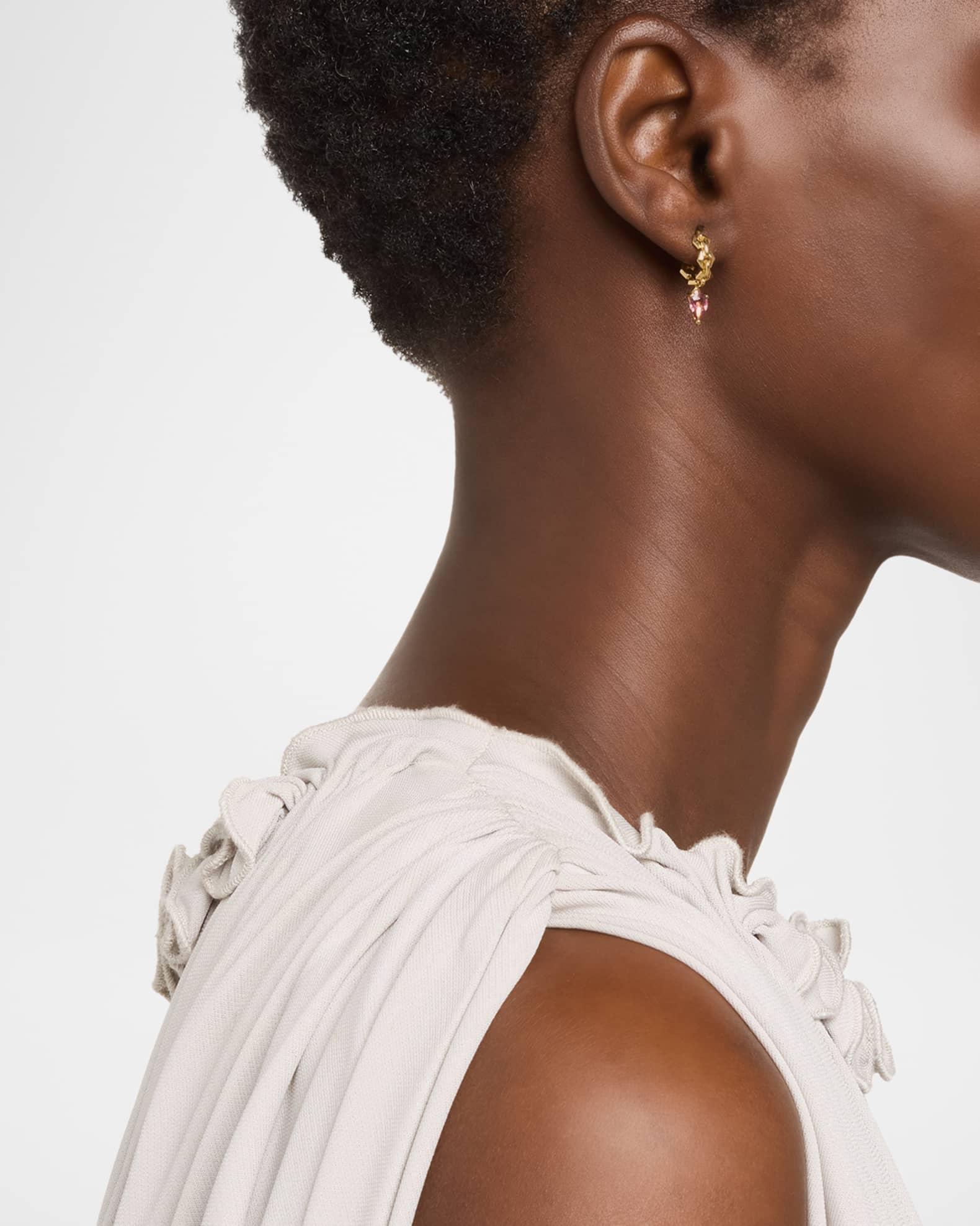 18K Yellow Gold Bond Mini Hoop Earrings Product Image