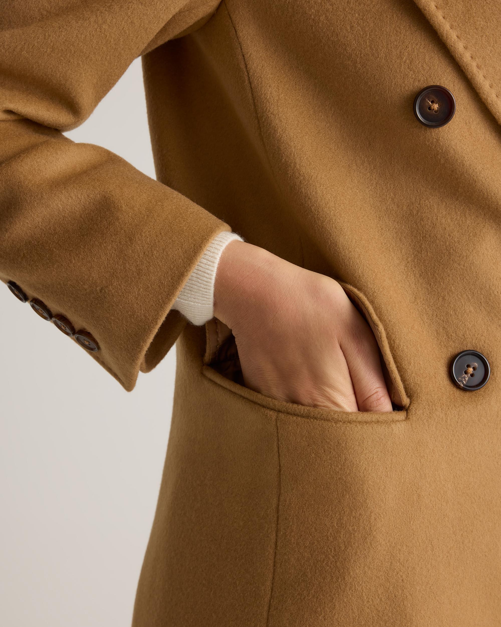 Quince | Women's Italian Wool Double-Breasted Coat Wool/Nylon Product Image