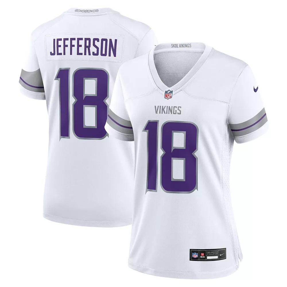 Women's Nike Justin Jefferson White Minnesota Vikings Alternate Game Player Jersey,  Product Image