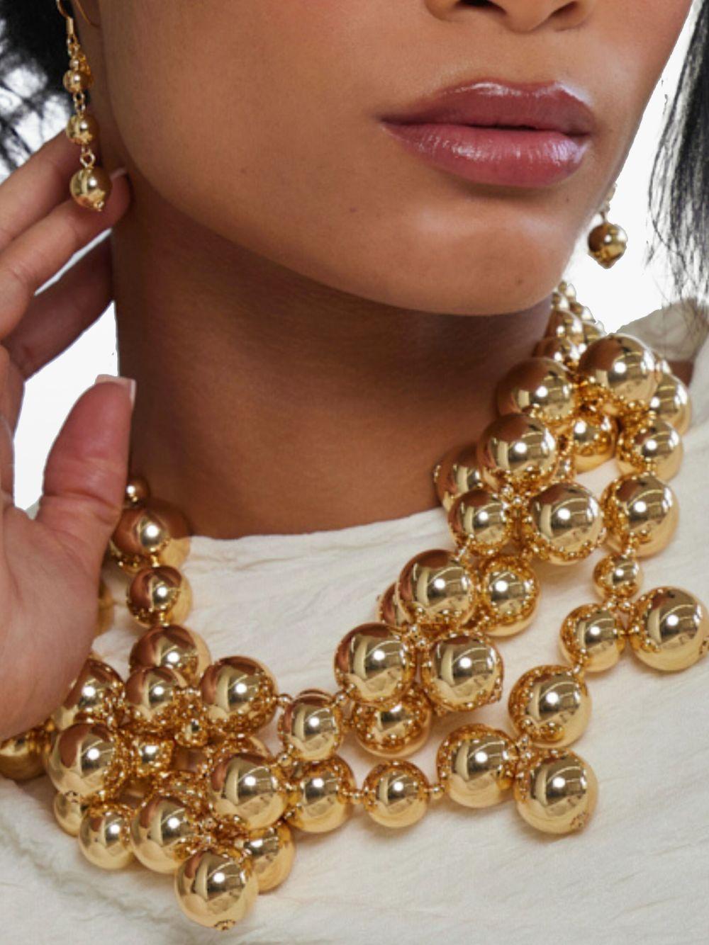 bead-embellished necklace Product Image