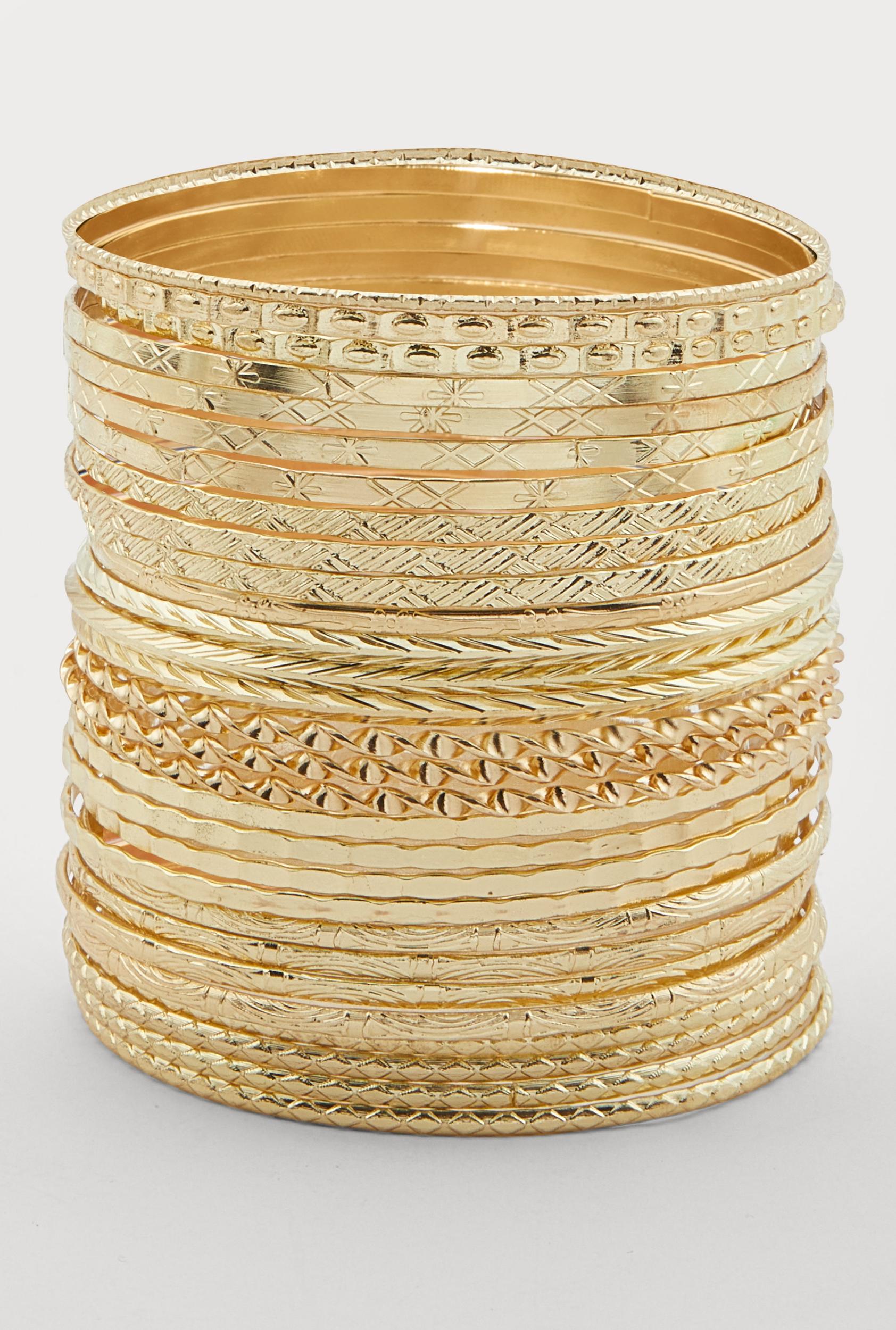 Assorted Metallic Bangles Set of 7 Male Product Image
