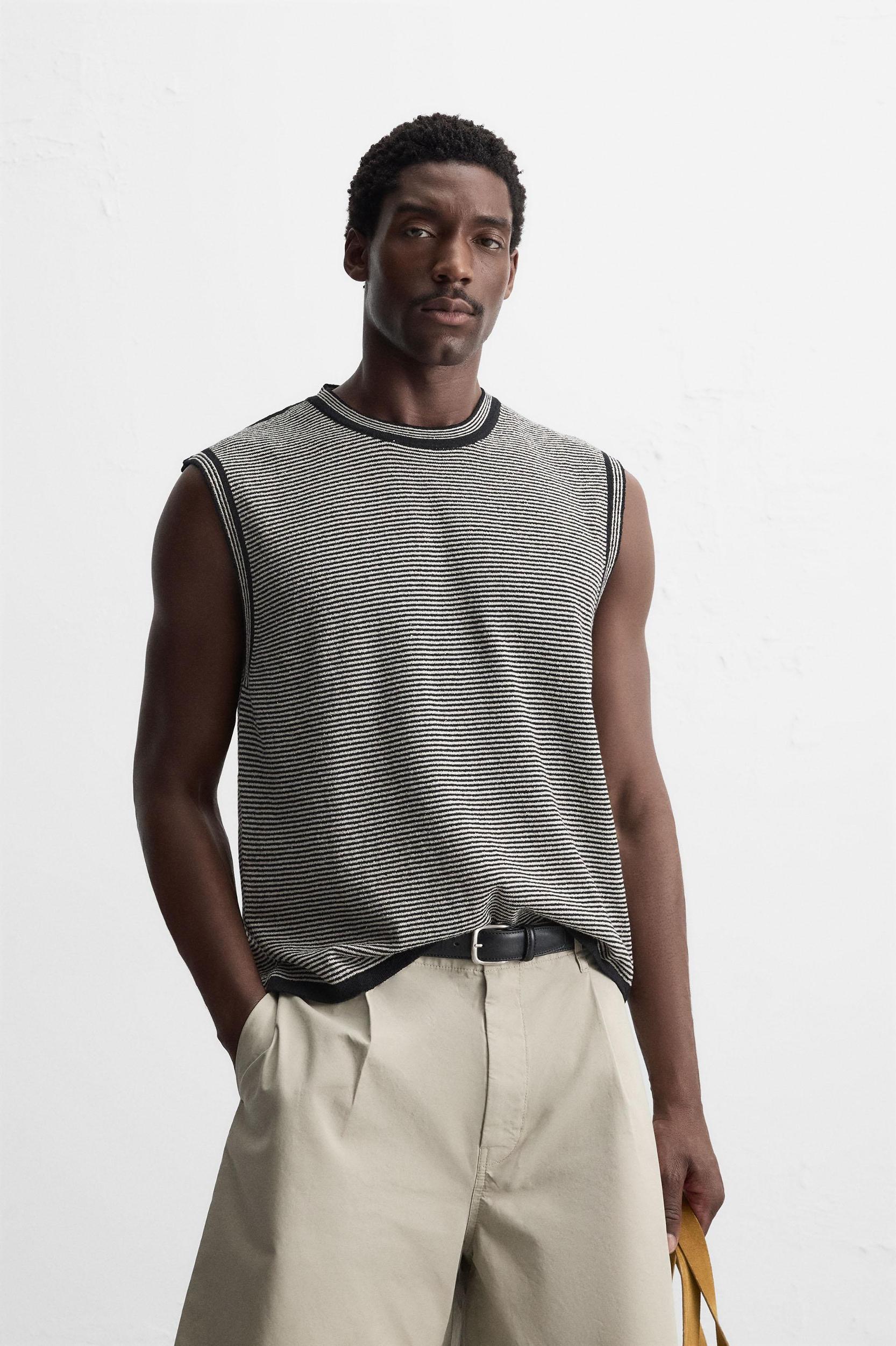 RELAXED FIT KNIT TANK TOP Product Image