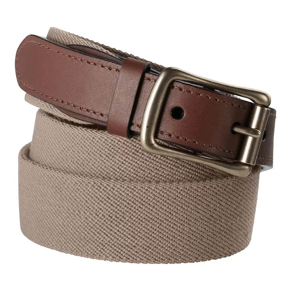 Men's Lands' End Elastic Surcingle Belt, Size: 42, Green Product Image