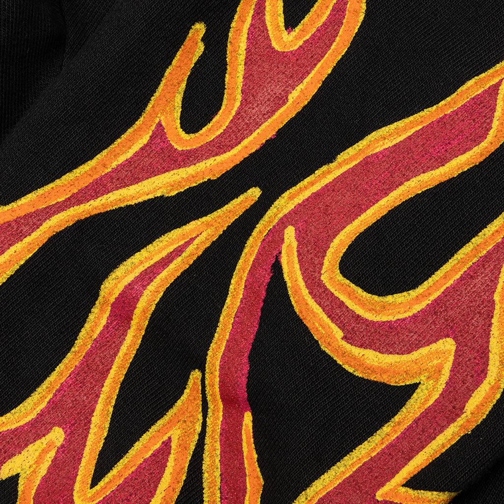 GD Graffiti Flames Sweatpants - Black/Red Male Product Image