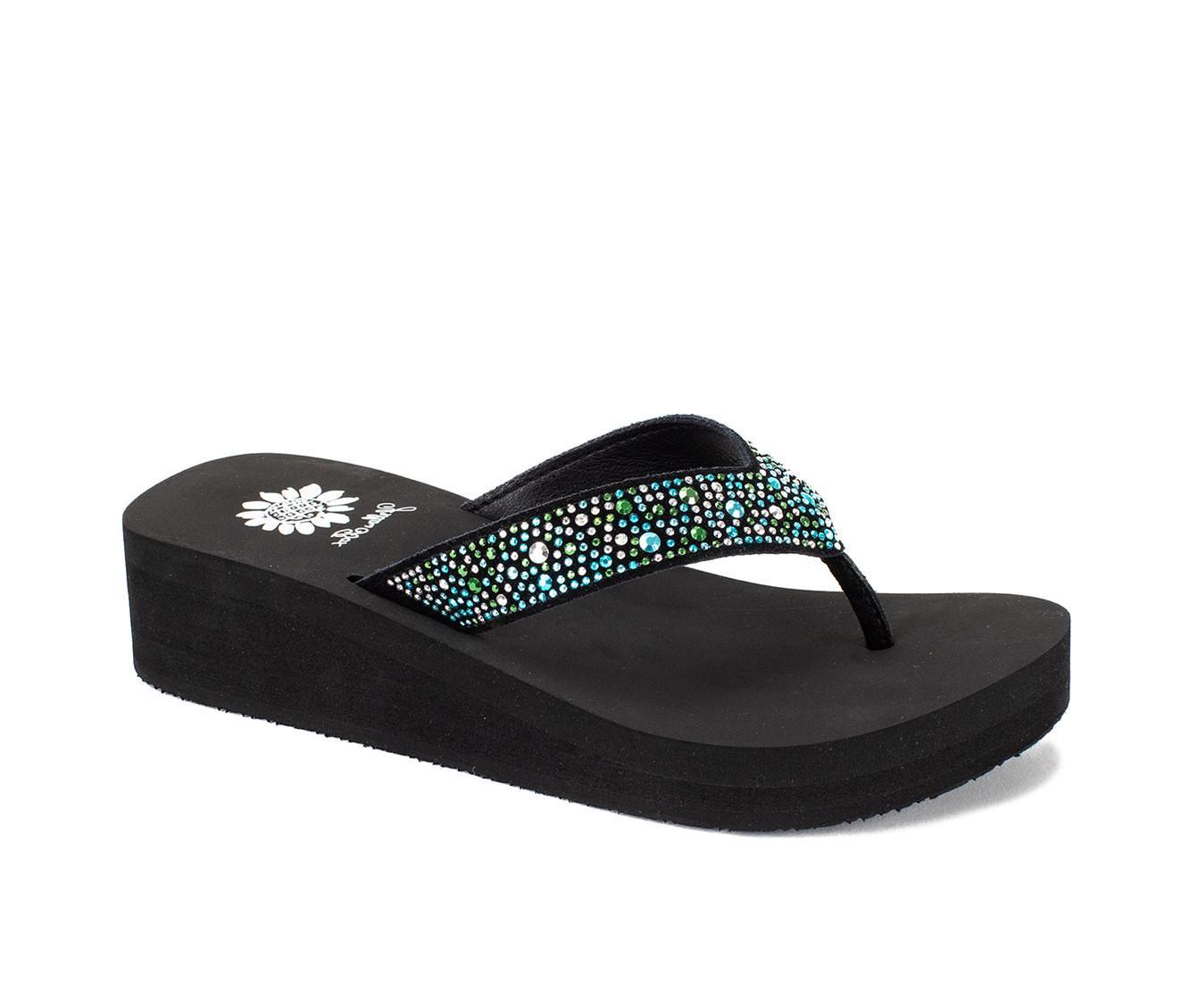 Women's Yellow Box Africa Wedge Flip-Flops Product Image