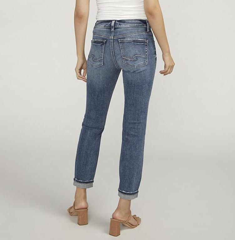 SALE Silver Jeans Co® Ladies' Boyfriend MR Slim Leg Jeans Product Image