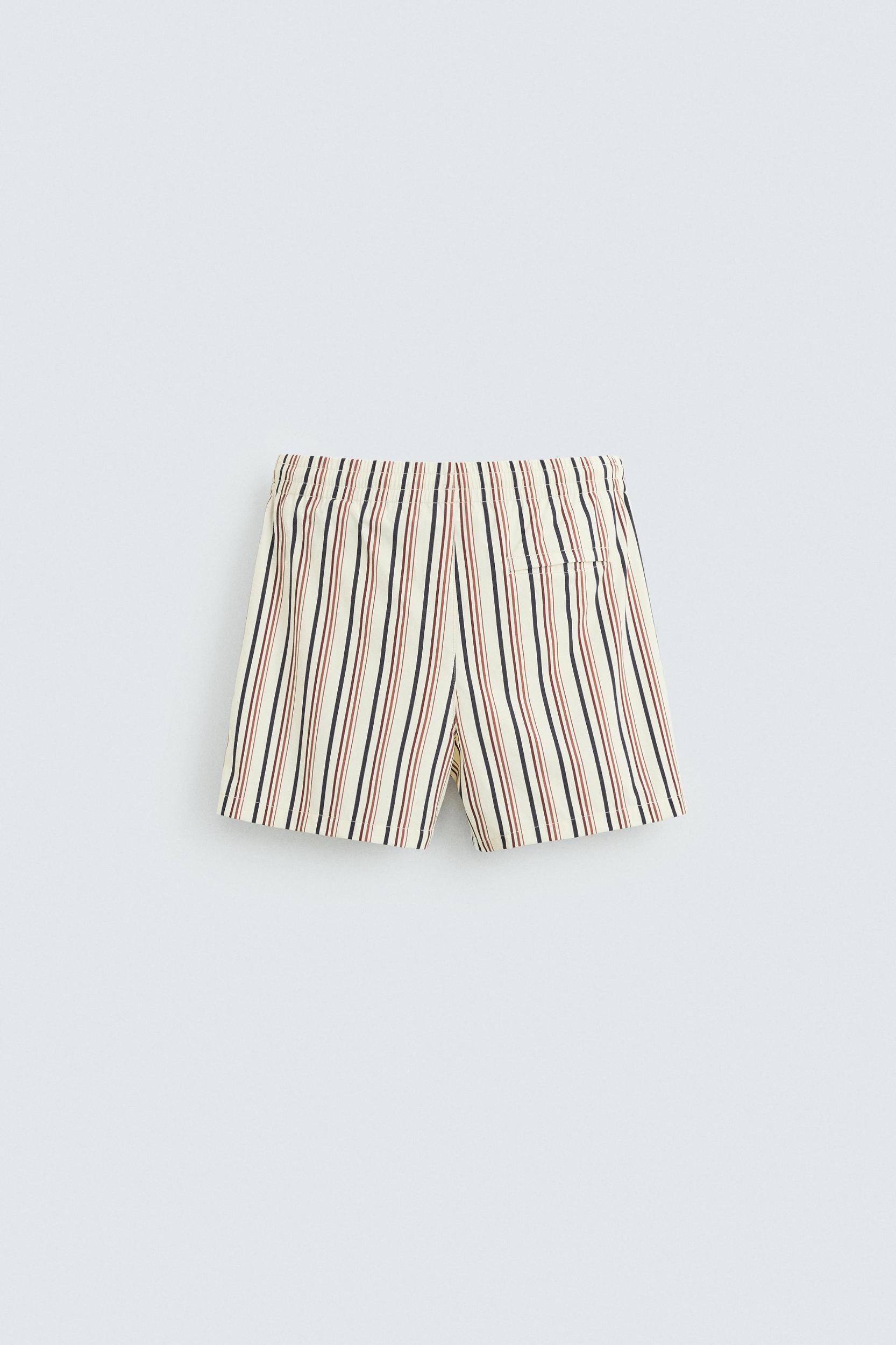 STRIPED MID-LENGTH SWIMSUIT Product Image